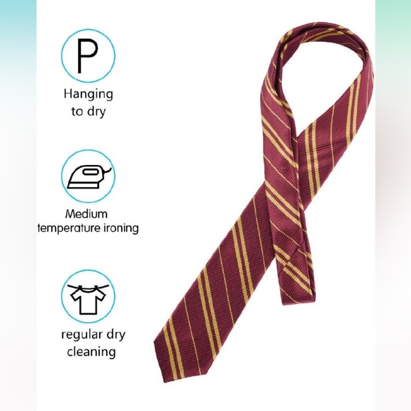 RESERVED FB GREAT FOR HARRY POTTER COSPLAY DRESS UP RED & GOLD TIE - Picture 6 of 16